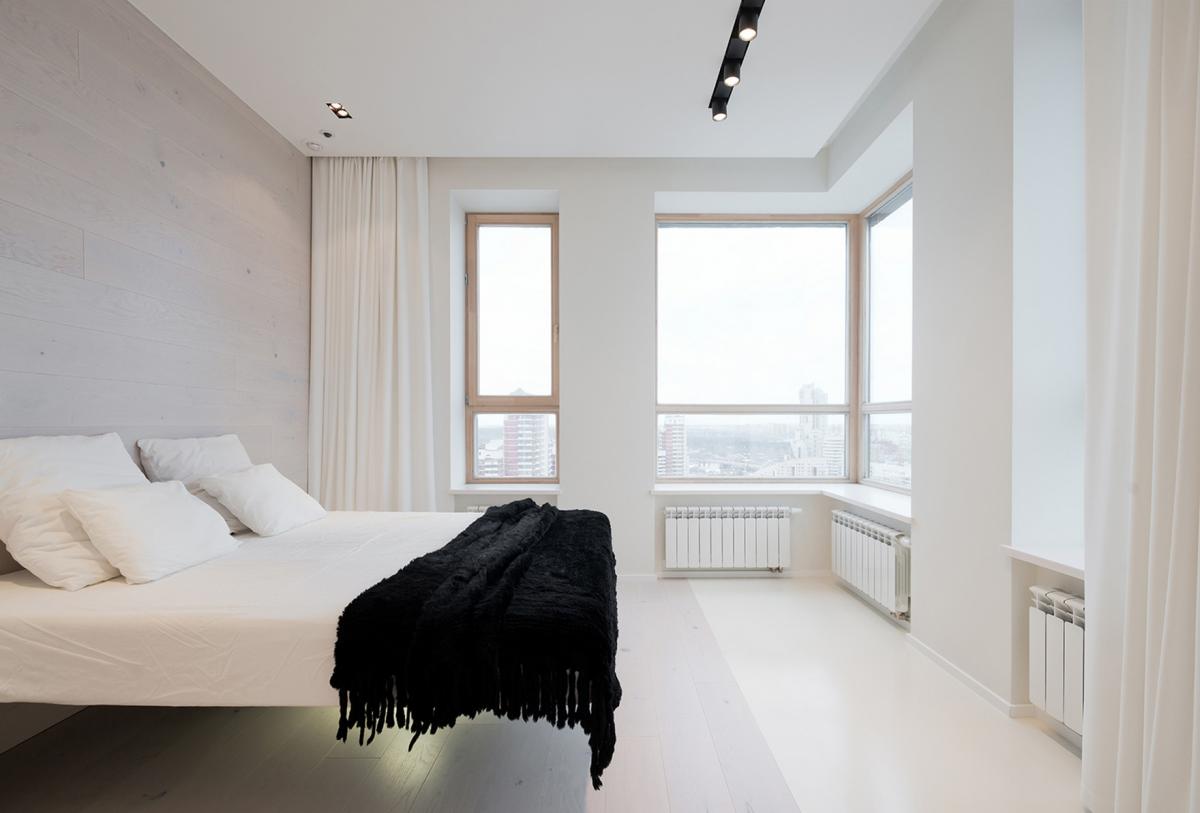 Дизайн спальни с окном в пол (64 фото)