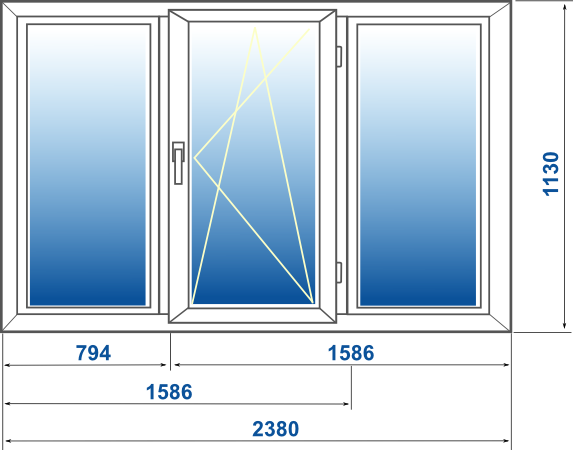 Размер окна в панельном доме