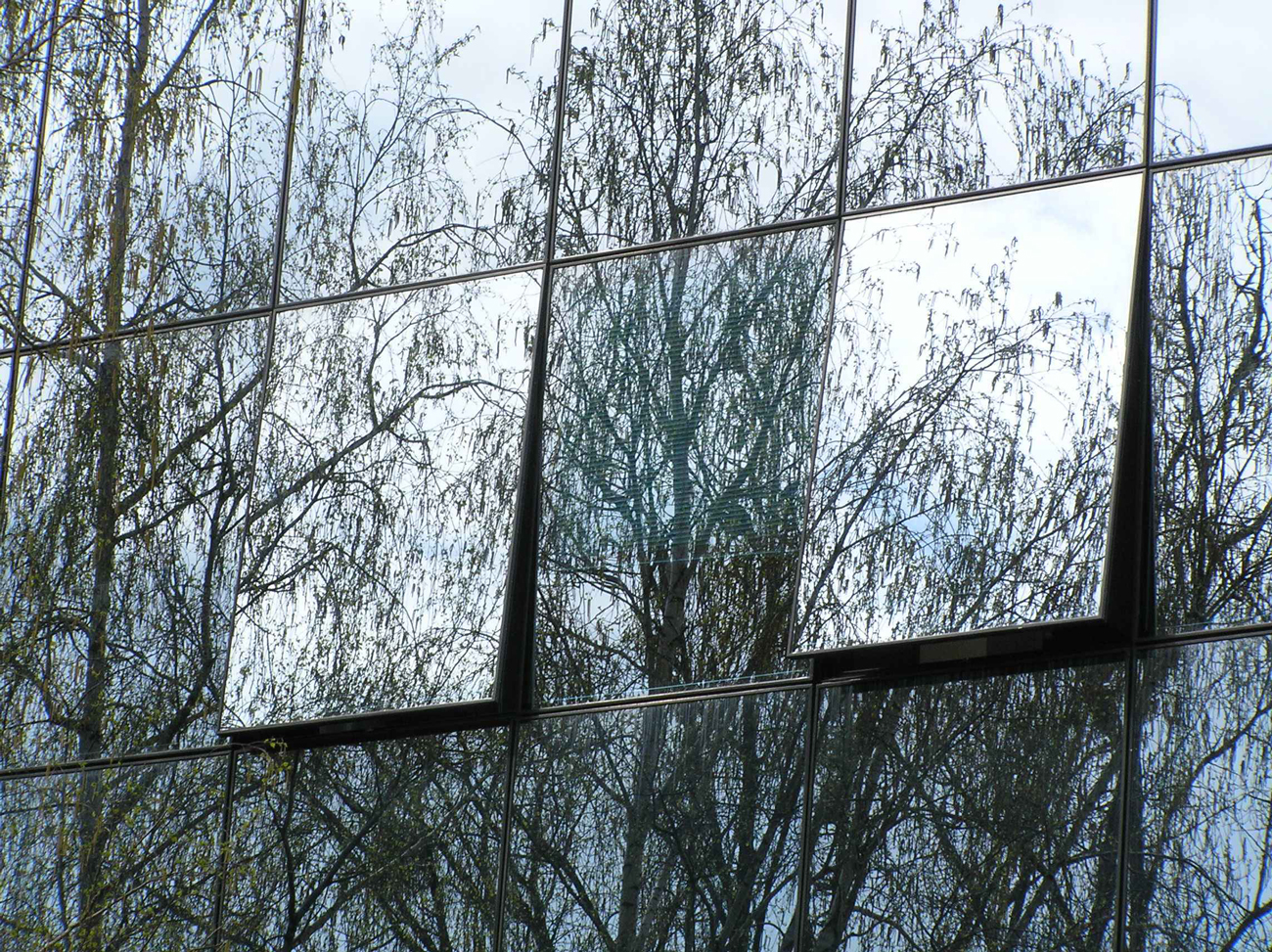 Рис. 6. Пример рефлекторного стекла